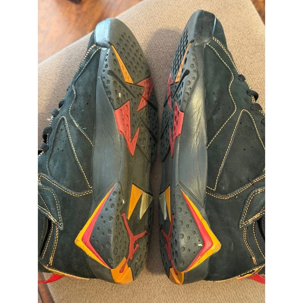 Air Jordan 7 Retro Citrus Black Varsity Red Orange 304775-081 Mens Sneaker